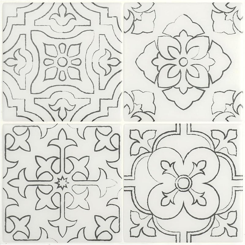 Smart Tiles Peel and Stick Backsplash - 5 Sheets of 9" x 9" - 3D Adhesive Peel and Stick Tile Backsplash for Kitchen, Bathroom, Wall Tile - Image 1